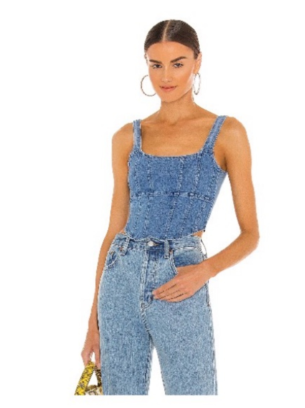 Revolve x Ow Collection Denim Demi Top